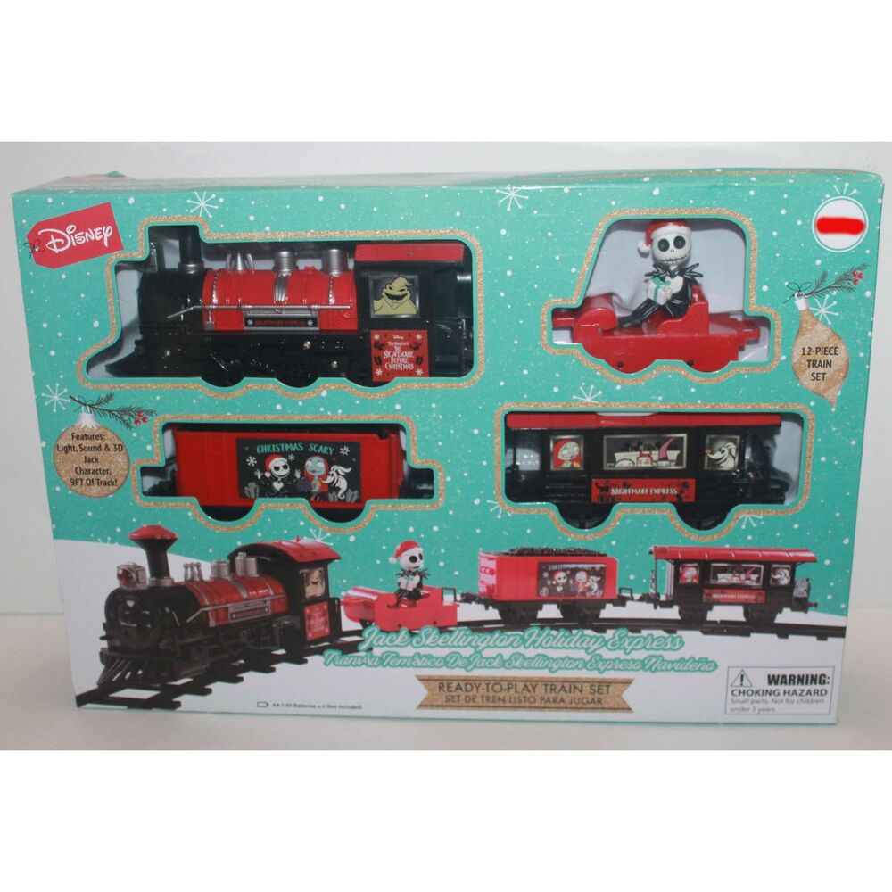 Disney Nightmare Before Christmas Jack Skellington Holiday Express Train Set